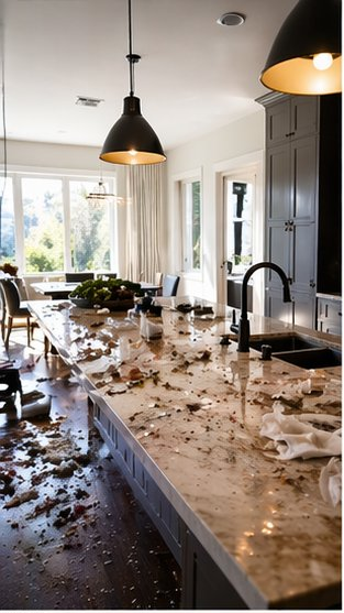 Beautifully prepared interior space